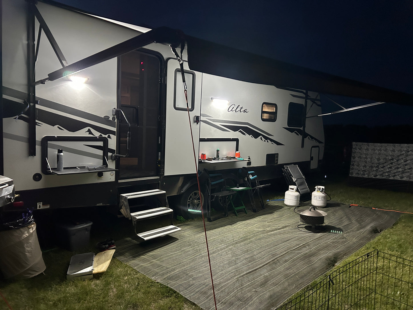 Finger Touch LED Awning Light