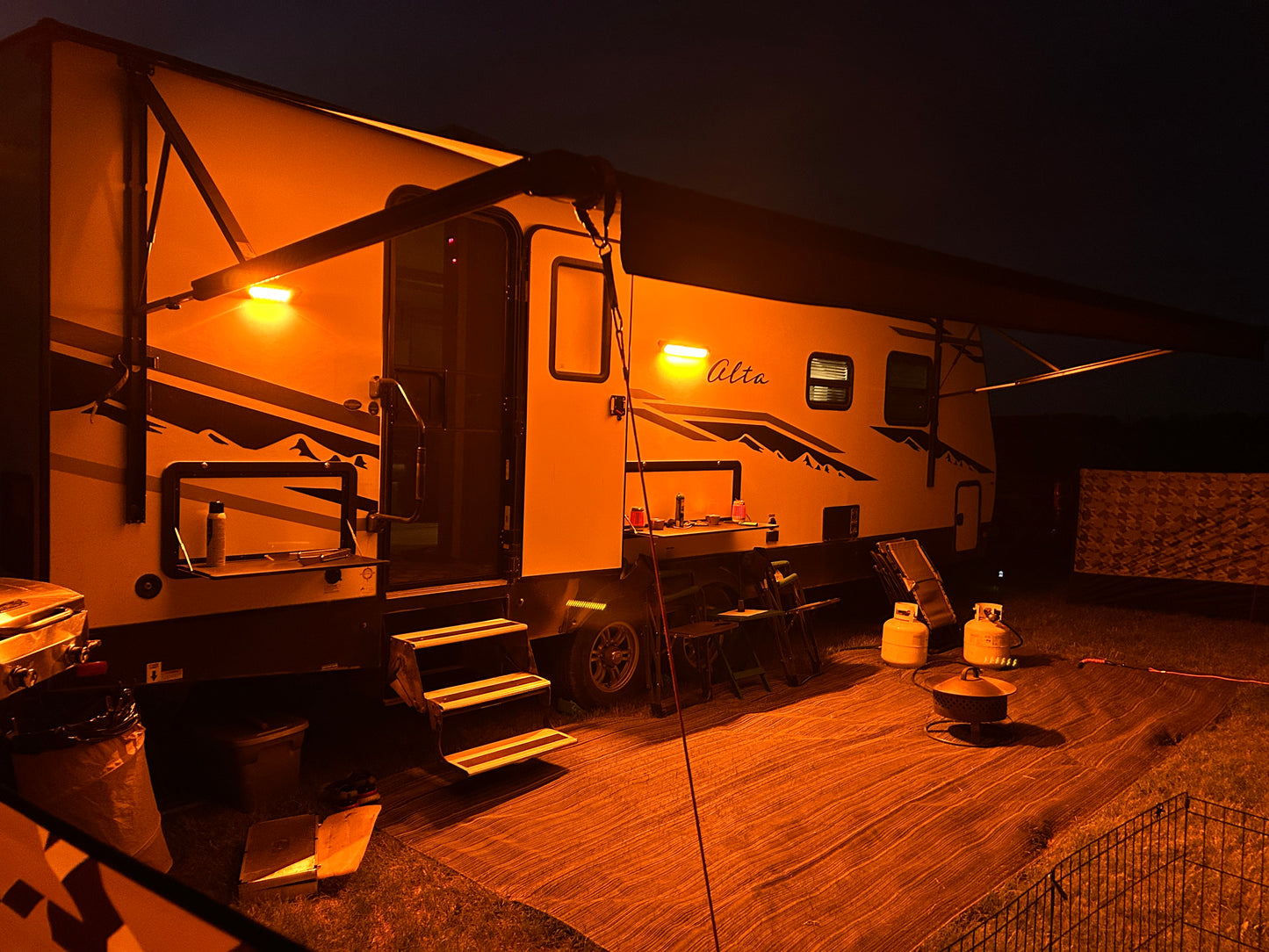 Finger Touch LED Awning Light